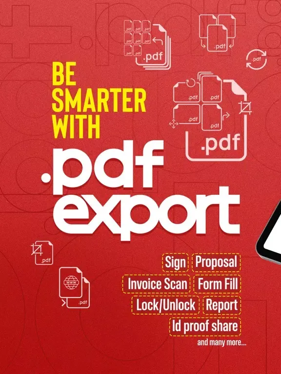 Captures d'écran de PDF Export Pro - PDF Editor iPad 