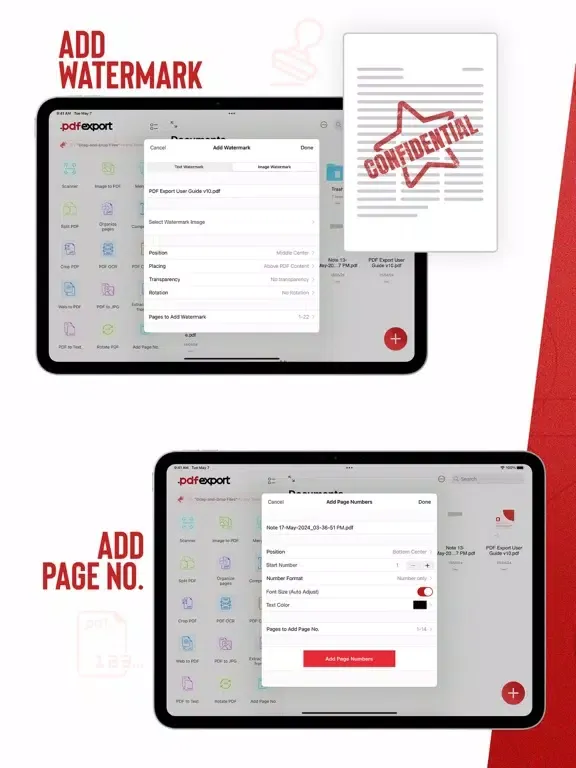 Captures d'écran de PDF Export Pro - PDF Editor iPad 