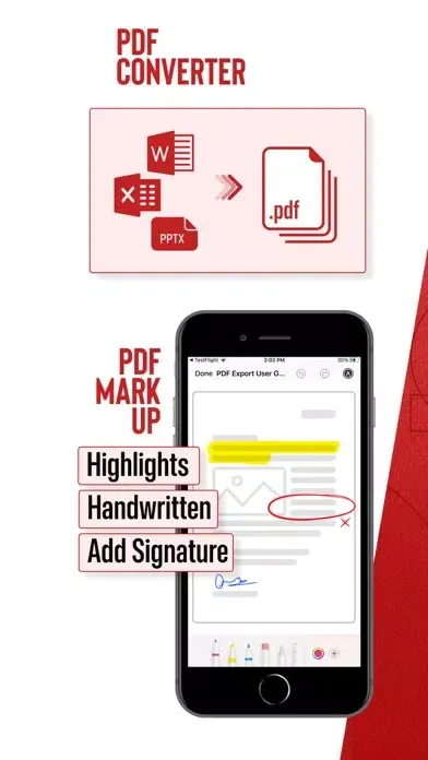 Captures d'écran de PDF Export Pro - PDF Editor