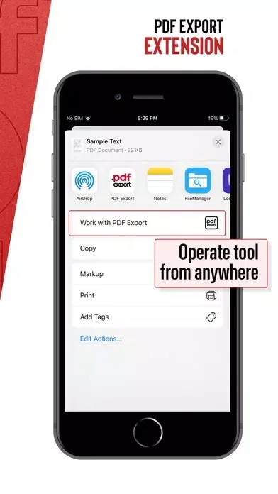Captures d'écran de PDF Export Pro - PDF Editor