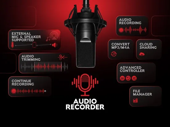 Audio Recorder Pro and Editor iPad  Ekran Görüntüleri