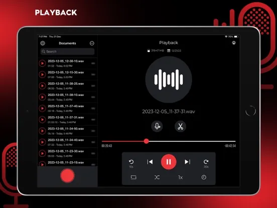 Audio Recorder Pro and Editor iPad  Ekran Görüntüleri