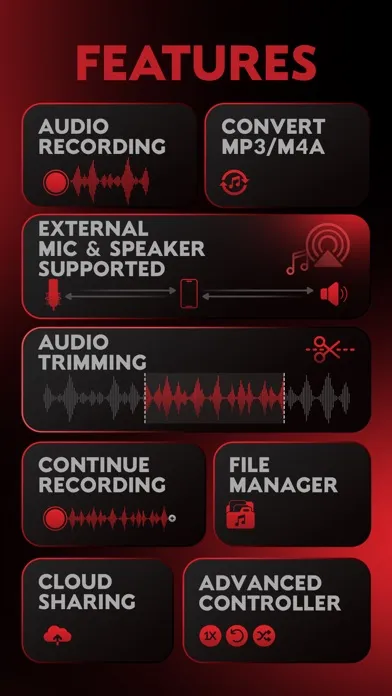 Audio Recorder Pro and Editor Ekran Görüntüleri