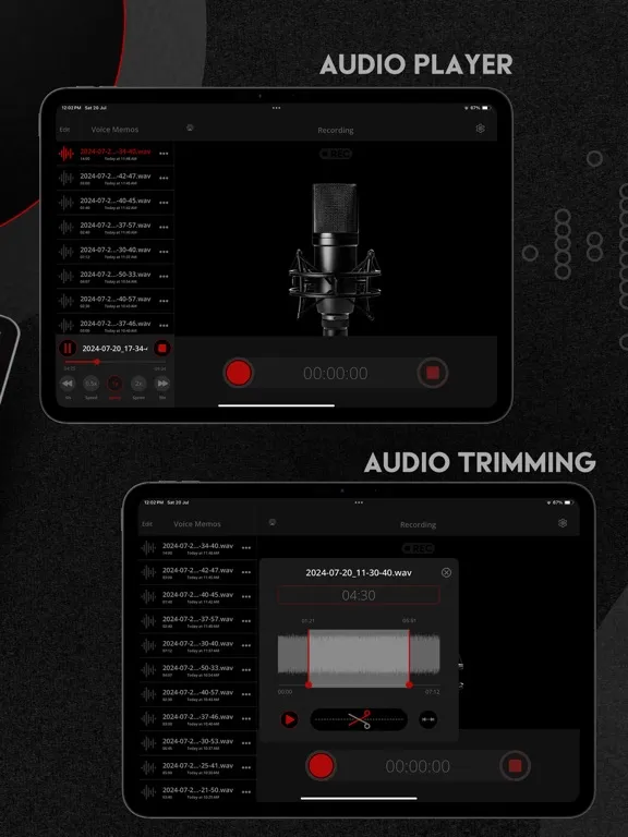 Tangkapan layar Voice Recorder - Record & Edit iPad 