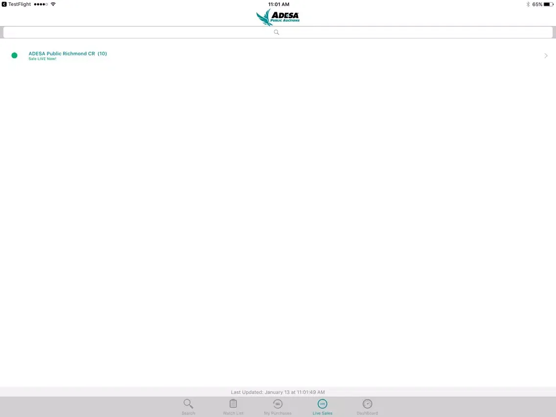 Screenshot di ADESA Public iPad 