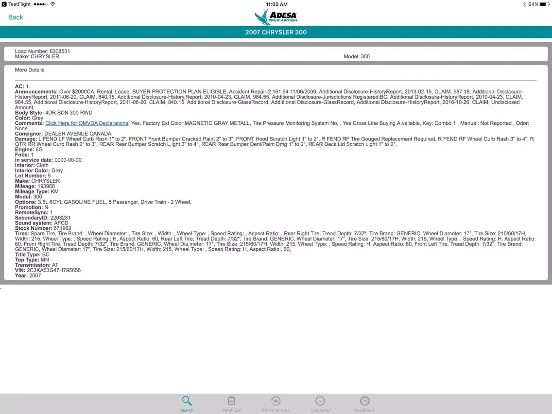 Screenshot di ADESA Public iPad 