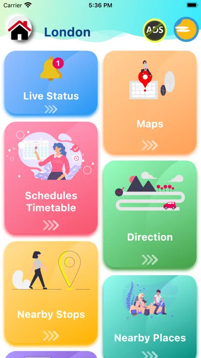 ภาพหน้าจอของ London Tube Map, Tram, DLR TFL