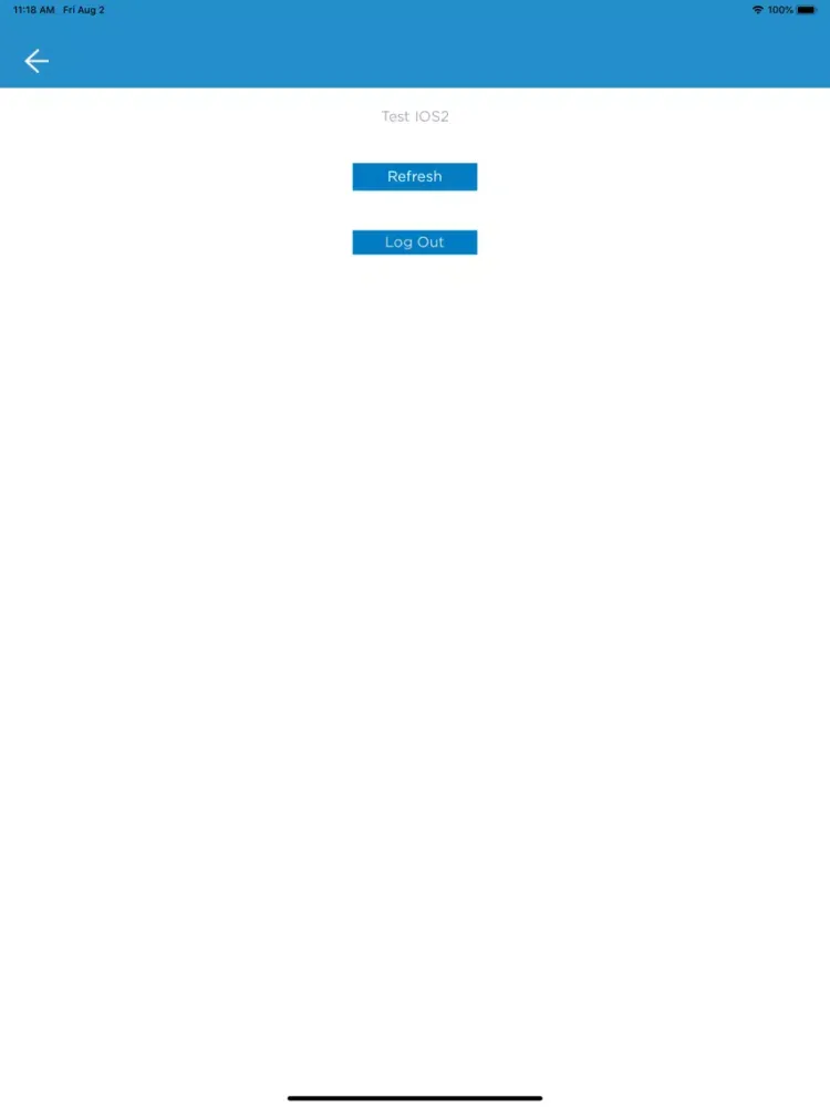 Tangkapan skrin LiveCare Staff App iPad 
