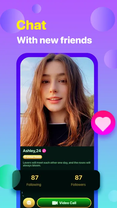 Tangkapan layar JoyLive-Random Video Chat