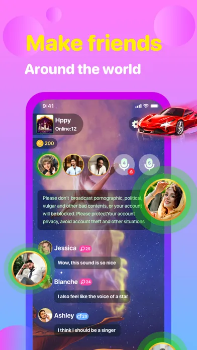 Tangkapan layar JoyLive-Random Video Chat