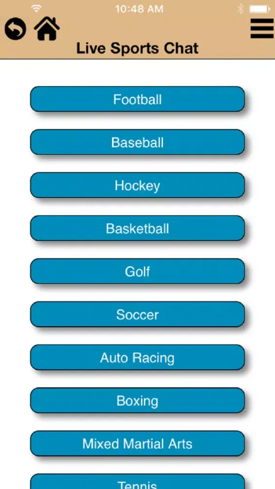 Live Sports Chat Screenshots