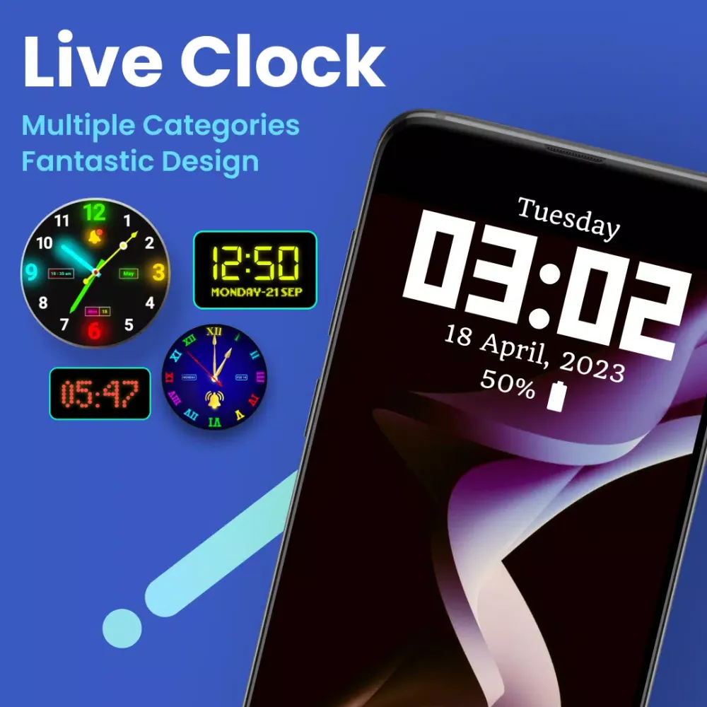 Screenshot di Live Clock: Smart Alarm