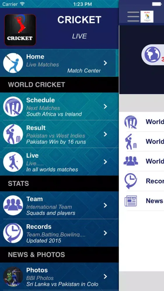 Live Cricket Matches- Full Score应用截图
