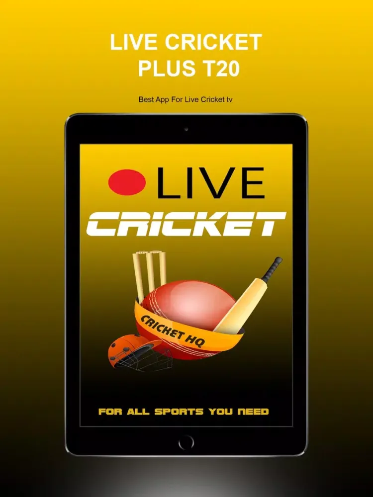 Tangkapan layar Live Cricket Plus T20 iPad 