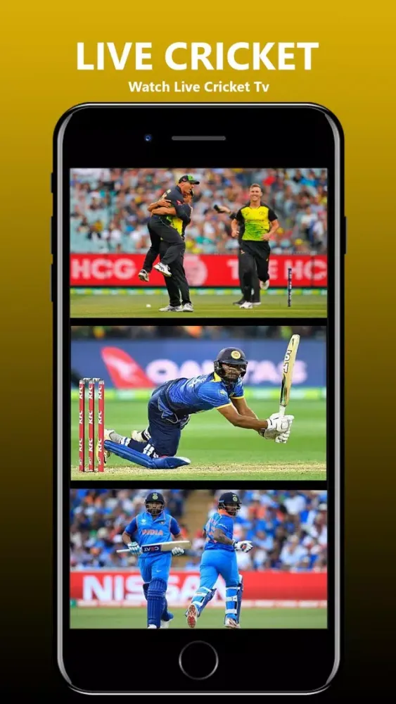 Tangkapan layar Live Cricket Plus T20