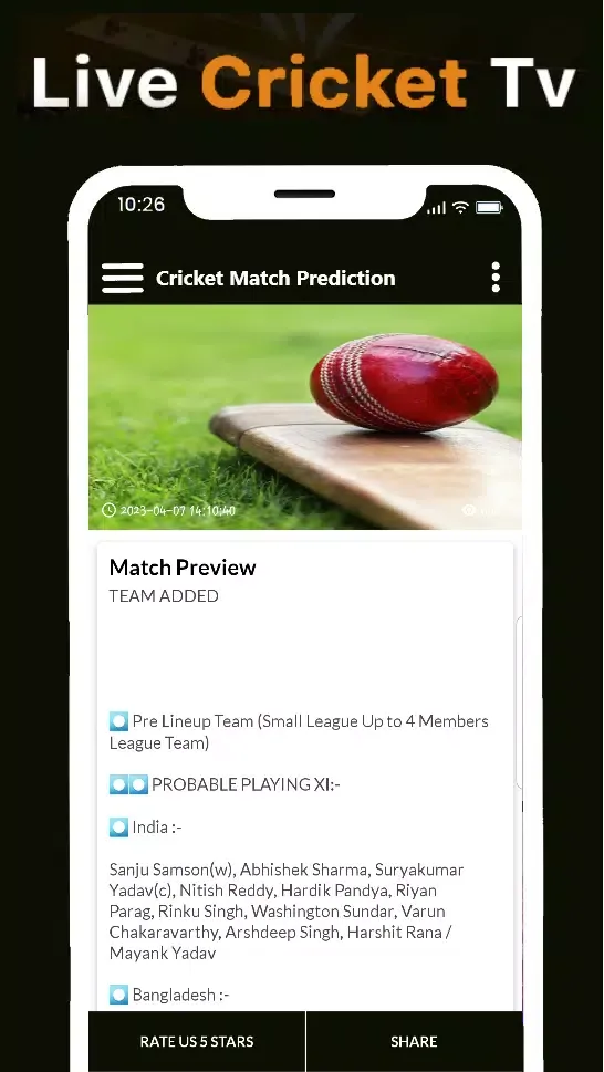 صور Live Cricket TV HD Streaming