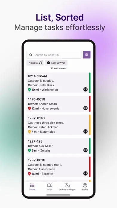 LiveEO Field Crew Screenshots