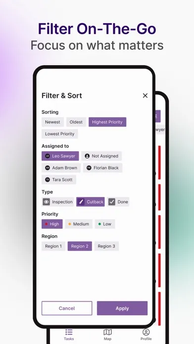 LiveEO Field Crew Screenshots