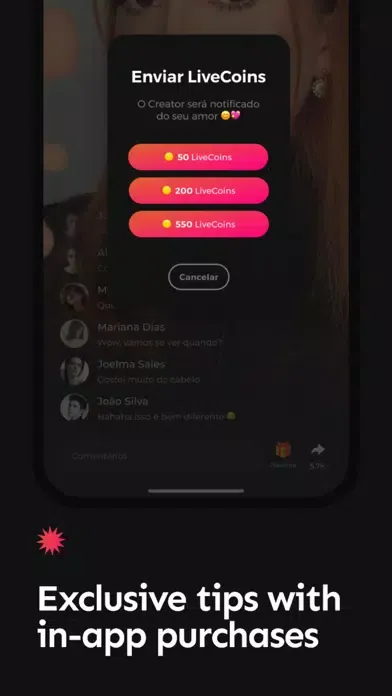 Скриншоты LiveFans