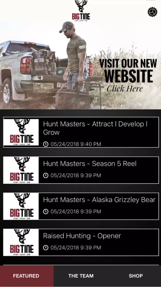 Zrzuty ekranu Big Tine