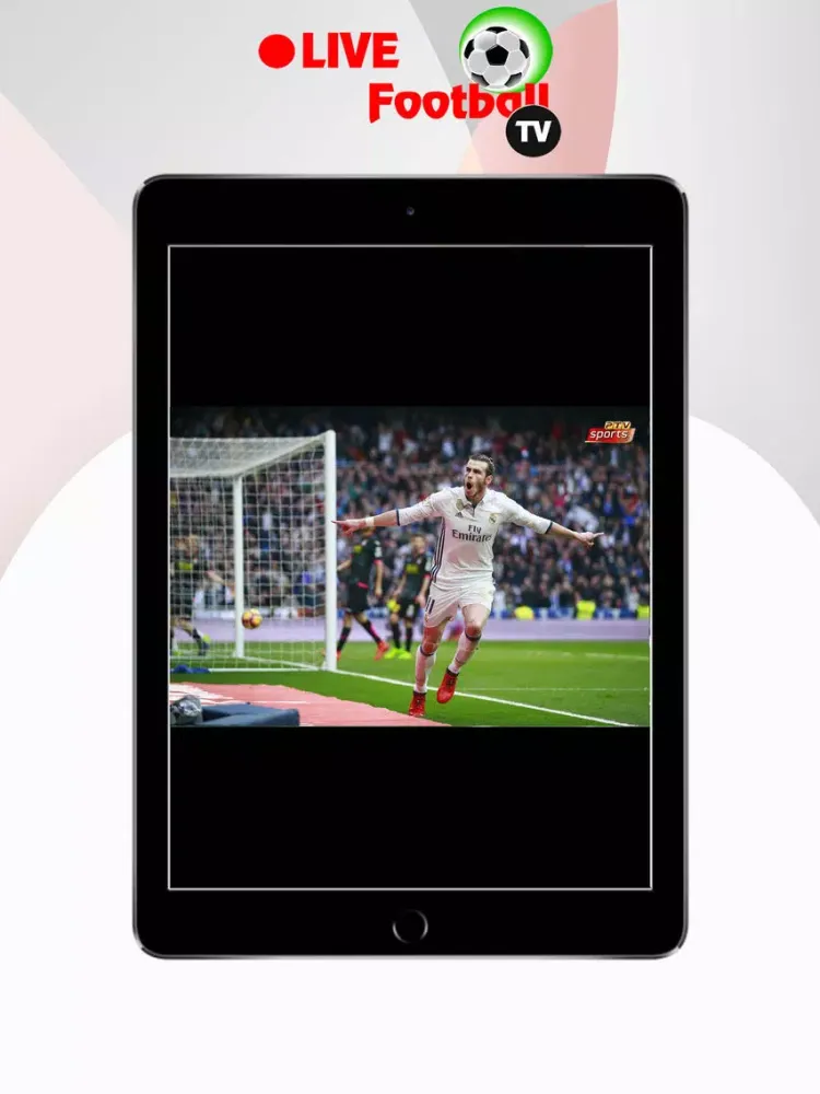 Capturas de tela do Live FootBall TV. iPad 