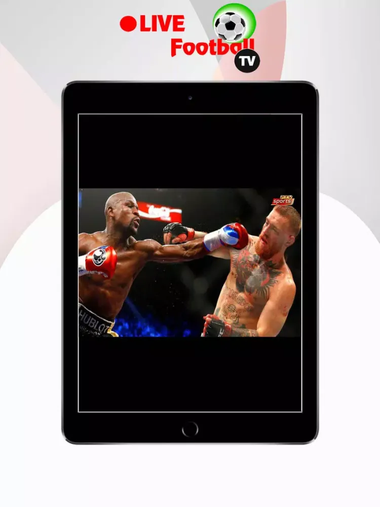 Capturas de tela do Live FootBall TV. iPad 