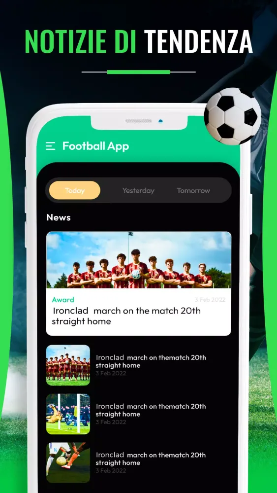 Captures d'écran de Live football: Live Soccer