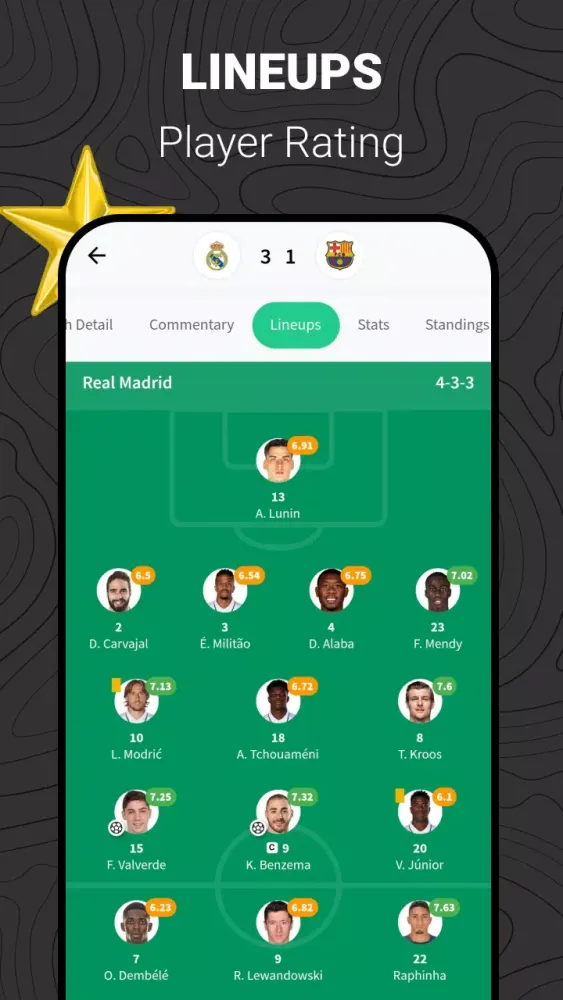 Screenshot di LiveFot