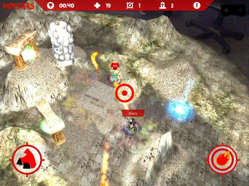 Monsters Multiplayer AR/VR iPad  스크린샷
