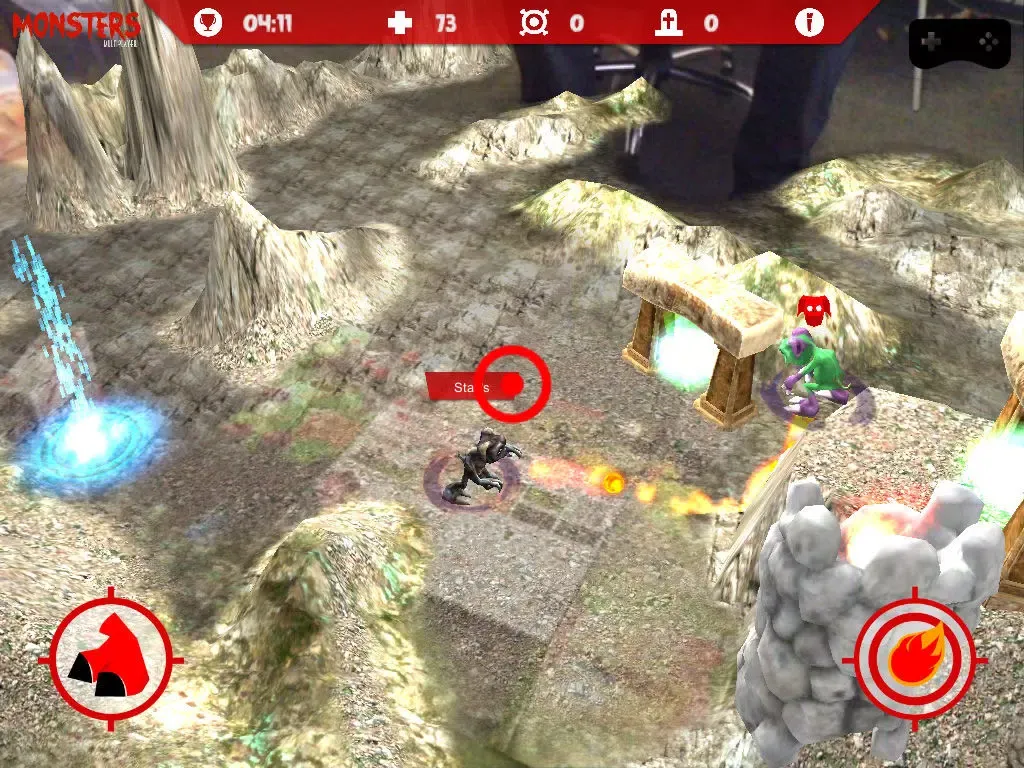 Monsters Multiplayer AR/VR iPad  스크린샷