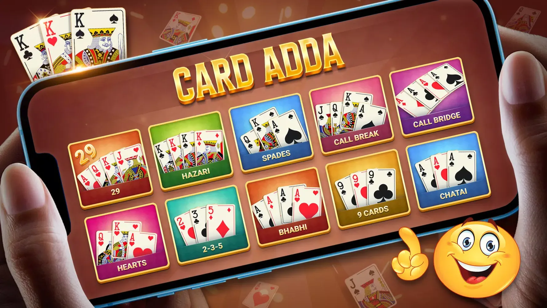 Tangkapan skrin Card Adda