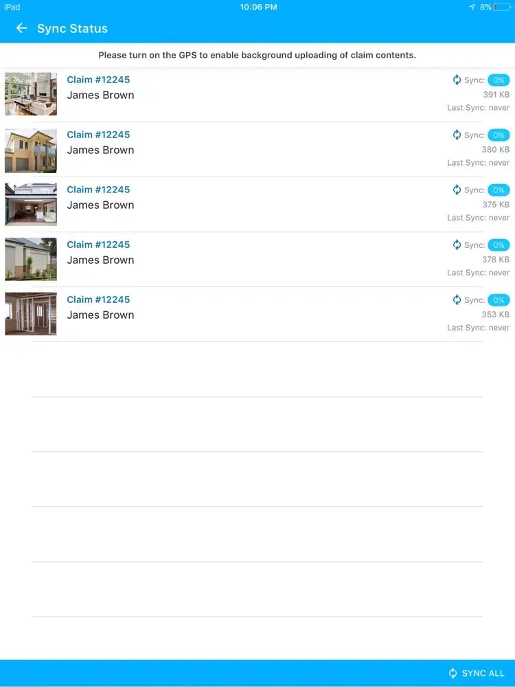 Tangkapan skrin LiveLogik Concierge iPad 