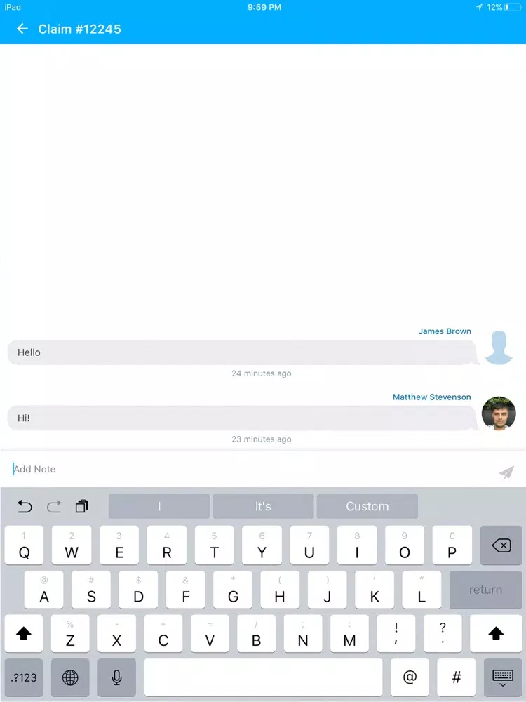 LiveLogik Concierge iPad  스크린샷