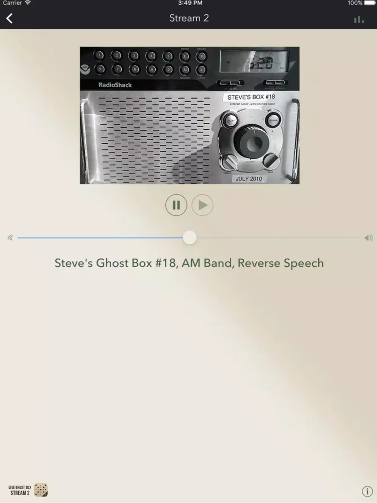 Captures d'écran de Live Ghost Box Stream 2 iPad 