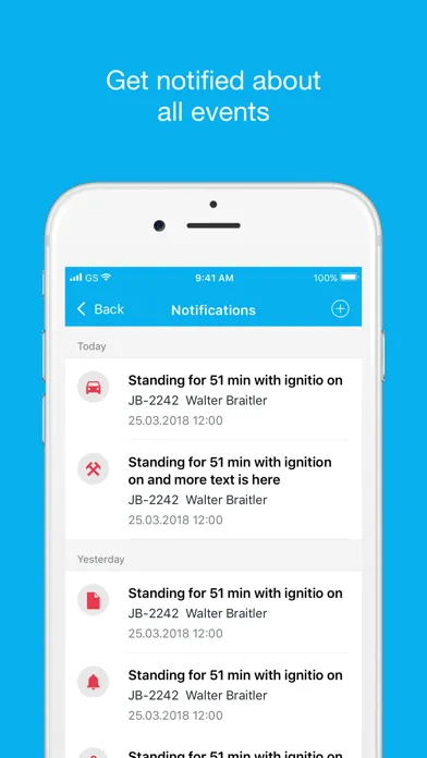 LiveGPS PRO fleet management Screenshots