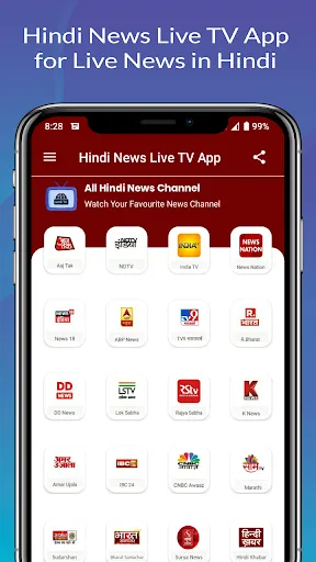 Tangkapan skrin Hindi News Live TV - Live News