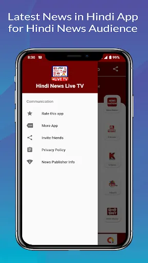 Tangkapan skrin Hindi News Live TV - Live News