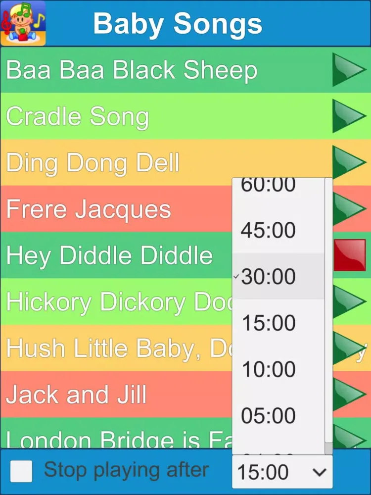 Baby Songs and Lullabies iPad 应用截图