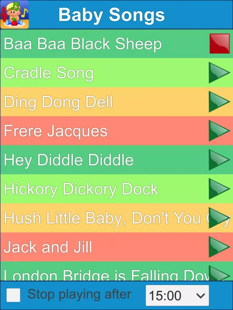 Baby Songs and Lullabies iPad 应用截图