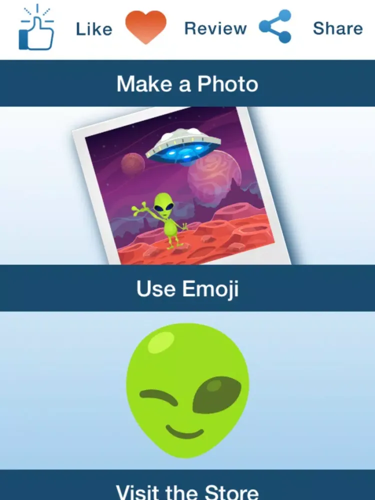Alien Emojis iPad  Screenshots