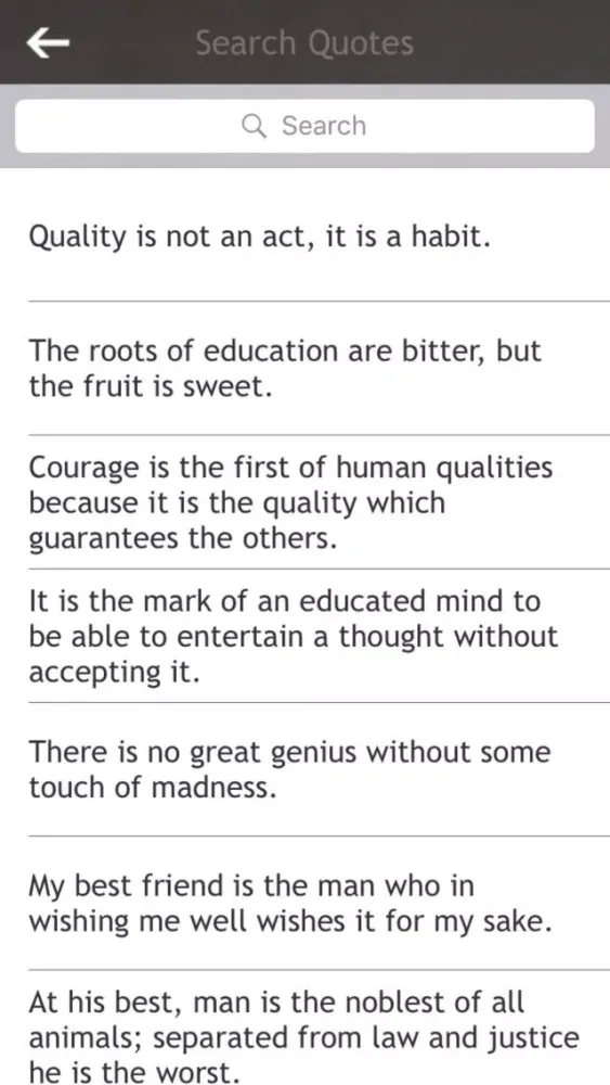 Aristotle Philosophy Screenshots