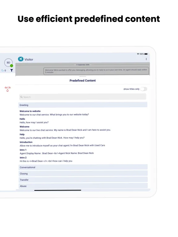 Conversational Cloud iPad  Screenshots