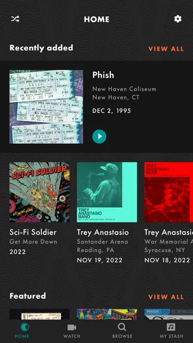LivePhish স্ক্রিনশট