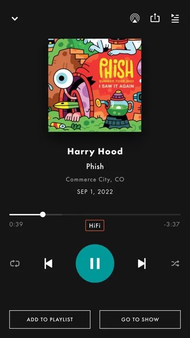 LivePhish স্ক্রিনশট