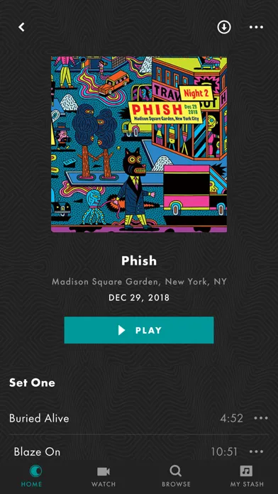 LivePhish স্ক্রিনশট