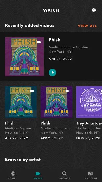 LivePhish স্ক্রিনশট