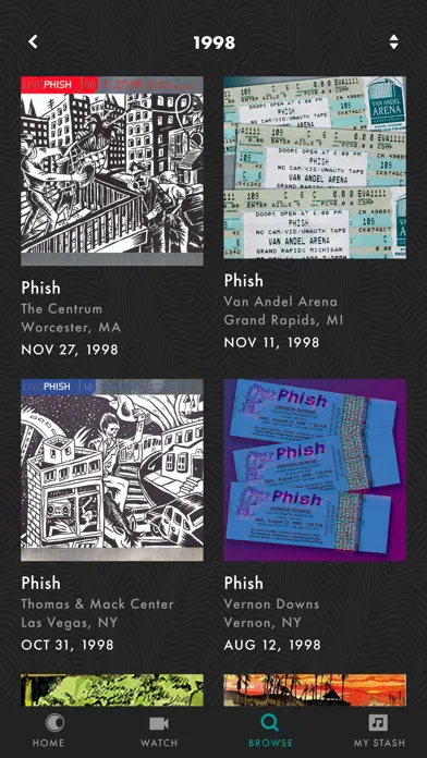 LivePhish স্ক্রিনশট