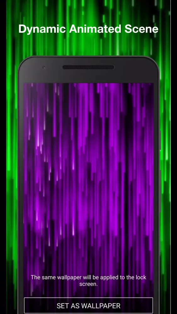 Captures d'écran de Neon Rain Live Wallpaper