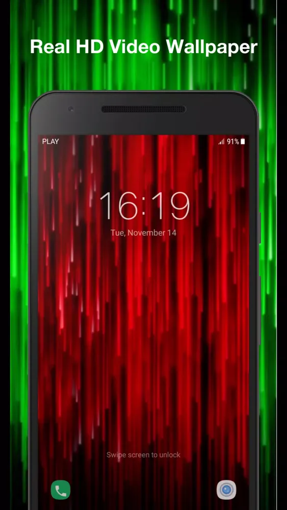Captures d'écran de Neon Rain Live Wallpaper