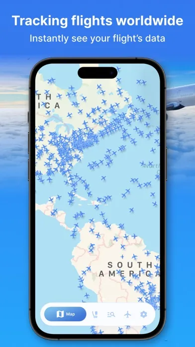 Ảnh chụp màn hình của Live Plane - Flight Tracker